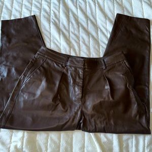 Womens faux leather pants 🤎